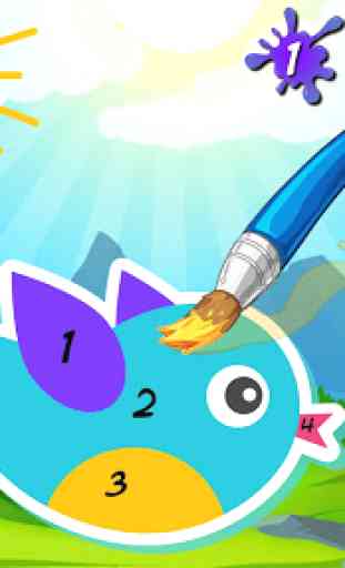 Coloring By Numbers For Kids 1