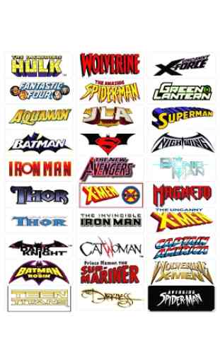 Comic Book  Labels Collection 2