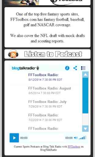 FFToolbox Podcasts 2