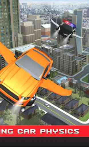 Flying Cop Car 3D 2