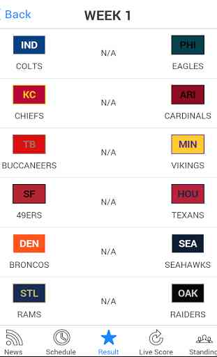 NFL 2016 Schedule & Score Live 4