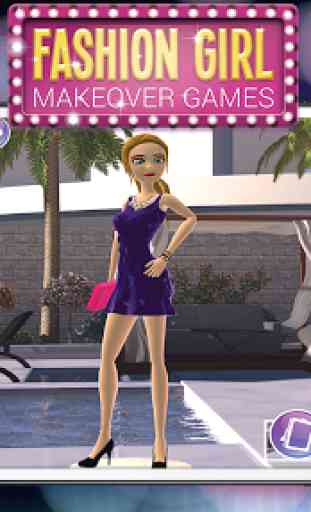 3D Fashion Girl Makeover Games 4