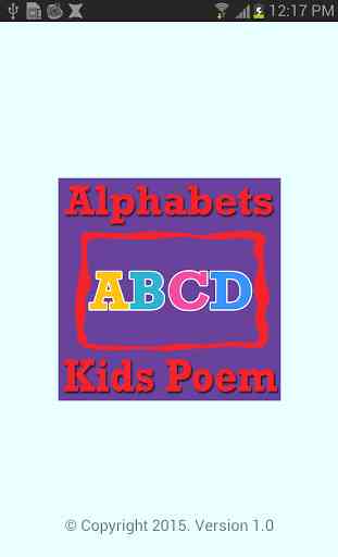 ABCD Alphabets Kids Poem VIDEO 1