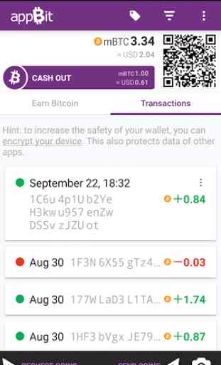 appBit - Bitcoin Wallet 2