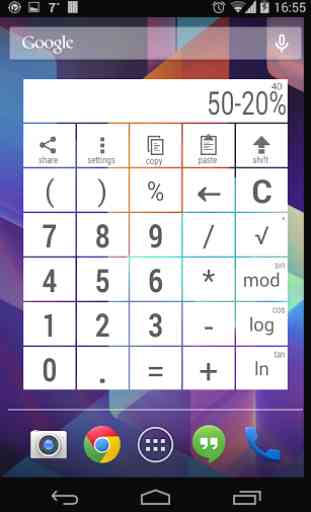 Calculator Widget Multicolor 1