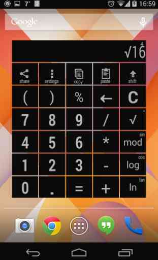 Calculator Widget Multicolor 2