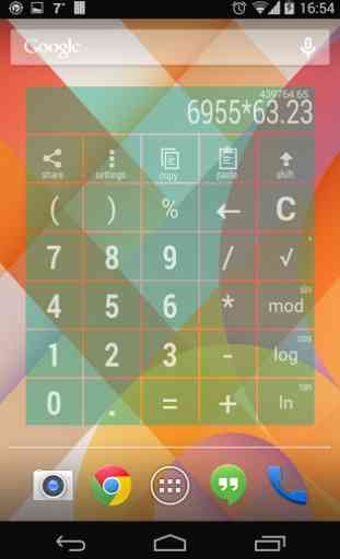 Calculator Widget Multicolor 4