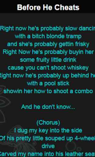 Carrie Underwood Top Lyrics 4
