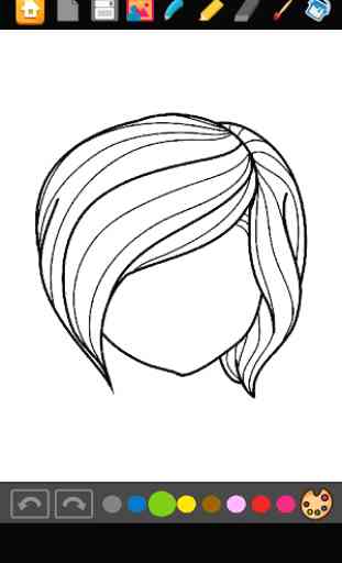 Coloring Girls Hairstyles 2