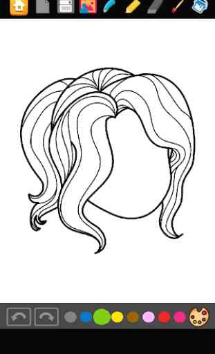 Coloring Girls Hairstyles 3