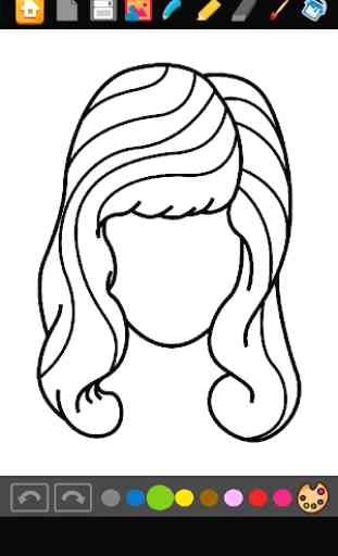 Coloring Girls Hairstyles 4