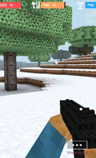 Cube Gun 3D : Winter Craft 4