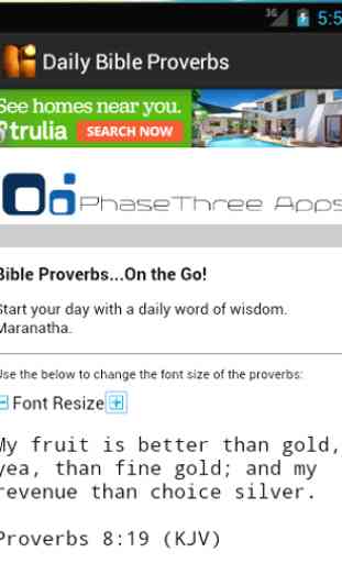 Daily Bible Proverbs 1