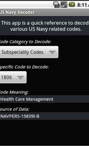 Decoder for US Navy 2