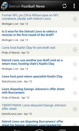 Detroit Football News 1