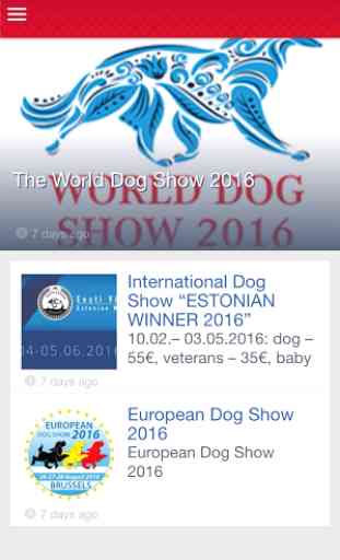 Dog show calendar 2016 1