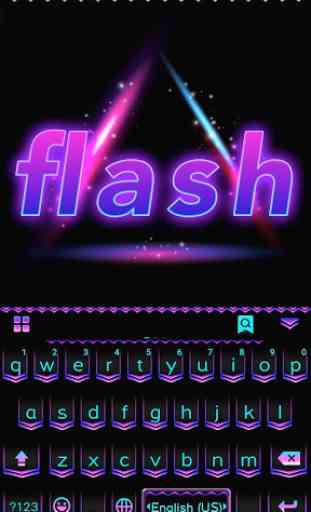 Flash Emoji Kika KeyboardTheme 2