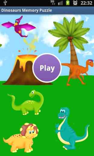 Fun Dinosaur Kids Memory Game 1