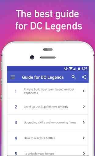 Guide for DC Legends tips 1