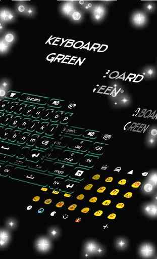 Keyboard Green Neon 2