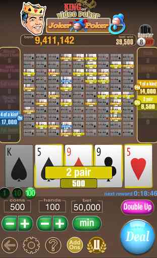 King Of Video Poker Multi Hand 3