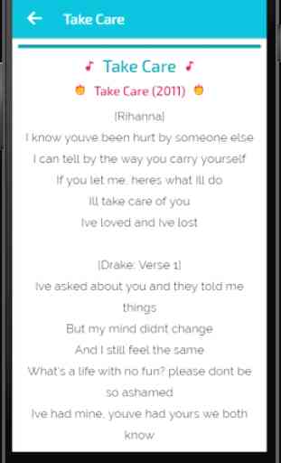 Lyrics of Drake 3
