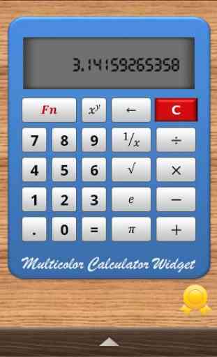 Multicolor Calculator Widget 1