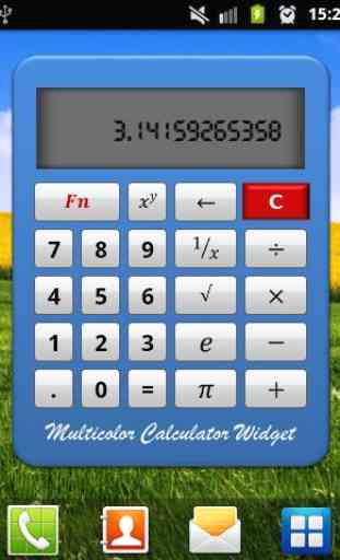Multicolor Calculator Widget 3