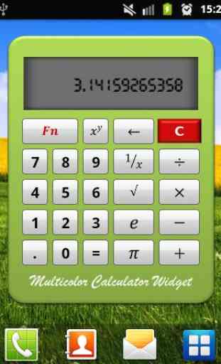Multicolor Calculator Widget 4