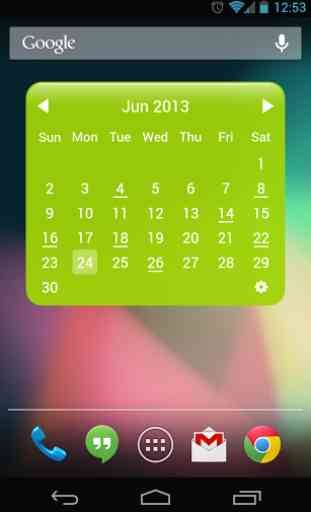 My Month Calendar Widget Lite 4