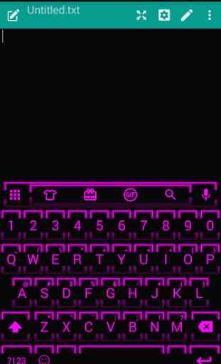 Neon Fuchsia 2 Emoji Keyboard 1