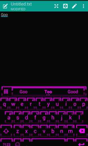 Neon Fuchsia 2 Emoji Keyboard 2