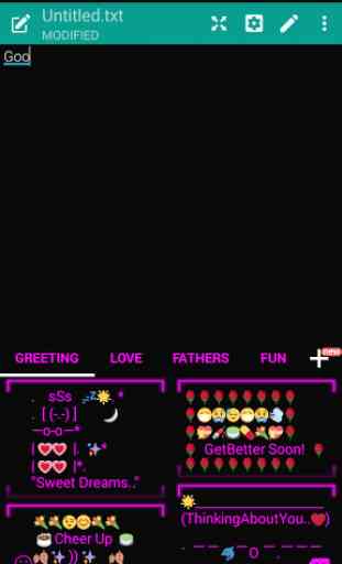 Neon Fuchsia 2 Emoji Keyboard 4