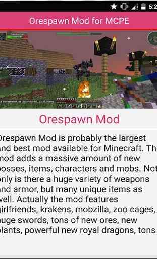 Orespawn Mod for MCPE 3