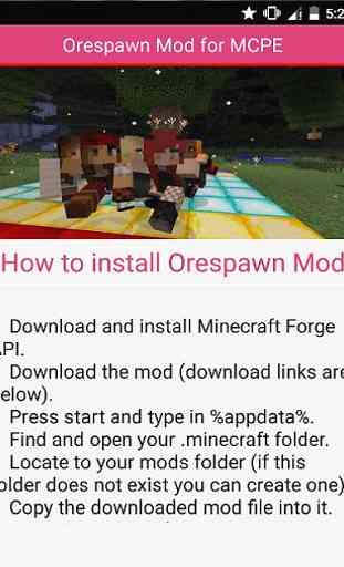 Orespawn Mod for MCPE 4