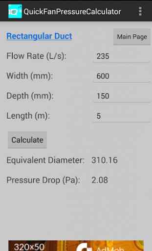 Quick Fan Pressure Calculator 4