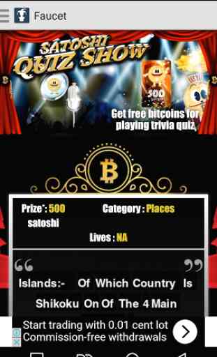 Satoshiquiz Bitcoin Trivia App 1