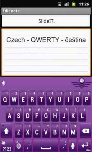 SlideIT Czech QWERTY Pack 2