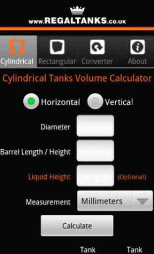 Tank Volume Calculator 1