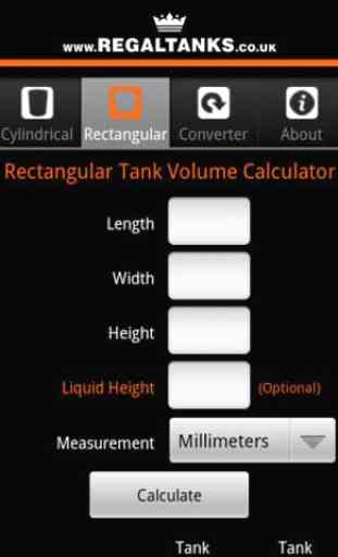 Tank Volume Calculator 2