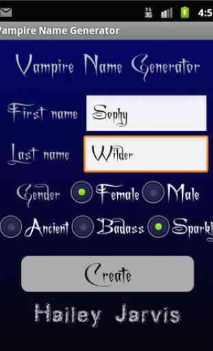 Vampire Name Generator 3