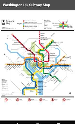 Washington DC Metro Map 1