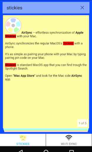 AirSync for Apple Stickies 3