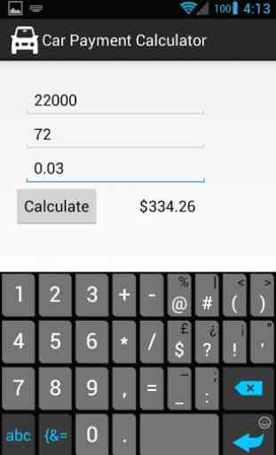 Car Payment Calculator 2