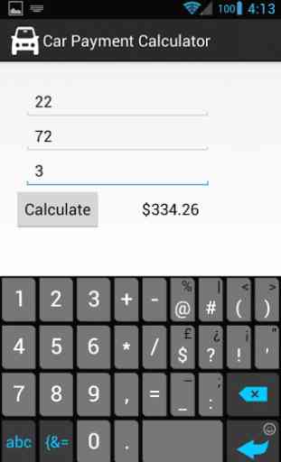 Car Payment Calculator 3