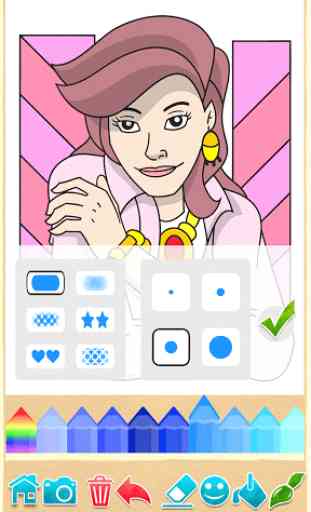 Coloring pages: Model dress up 2