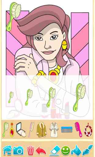Coloring pages: Model dress up 3