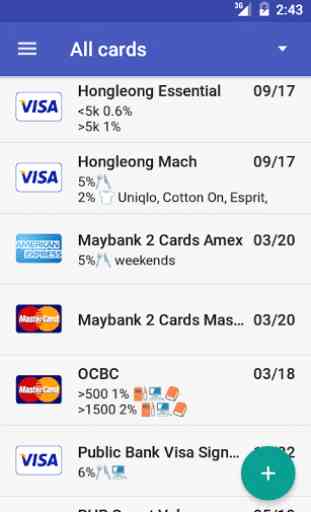 Credit Card Manager Pro 1