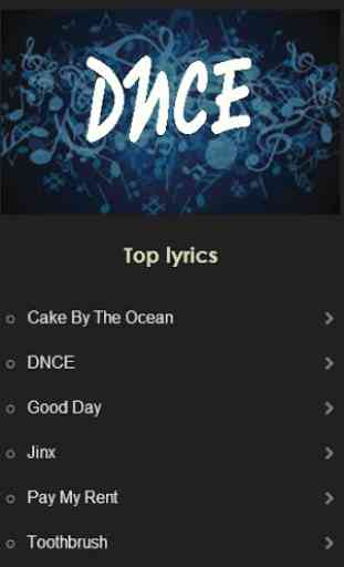 DNCE music lyrics 1
