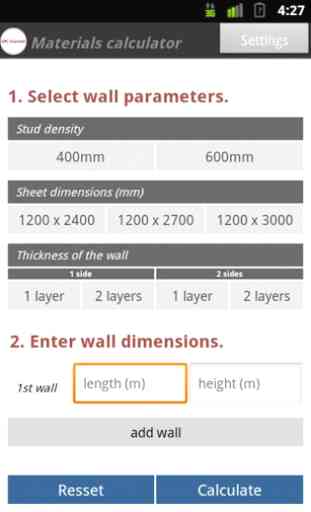 Drywall Material Estimator 1